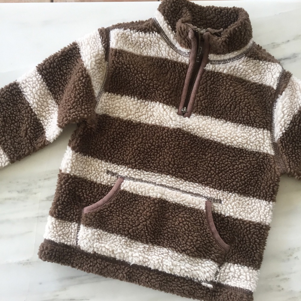 Gap Striped Teddy Bear Sweater